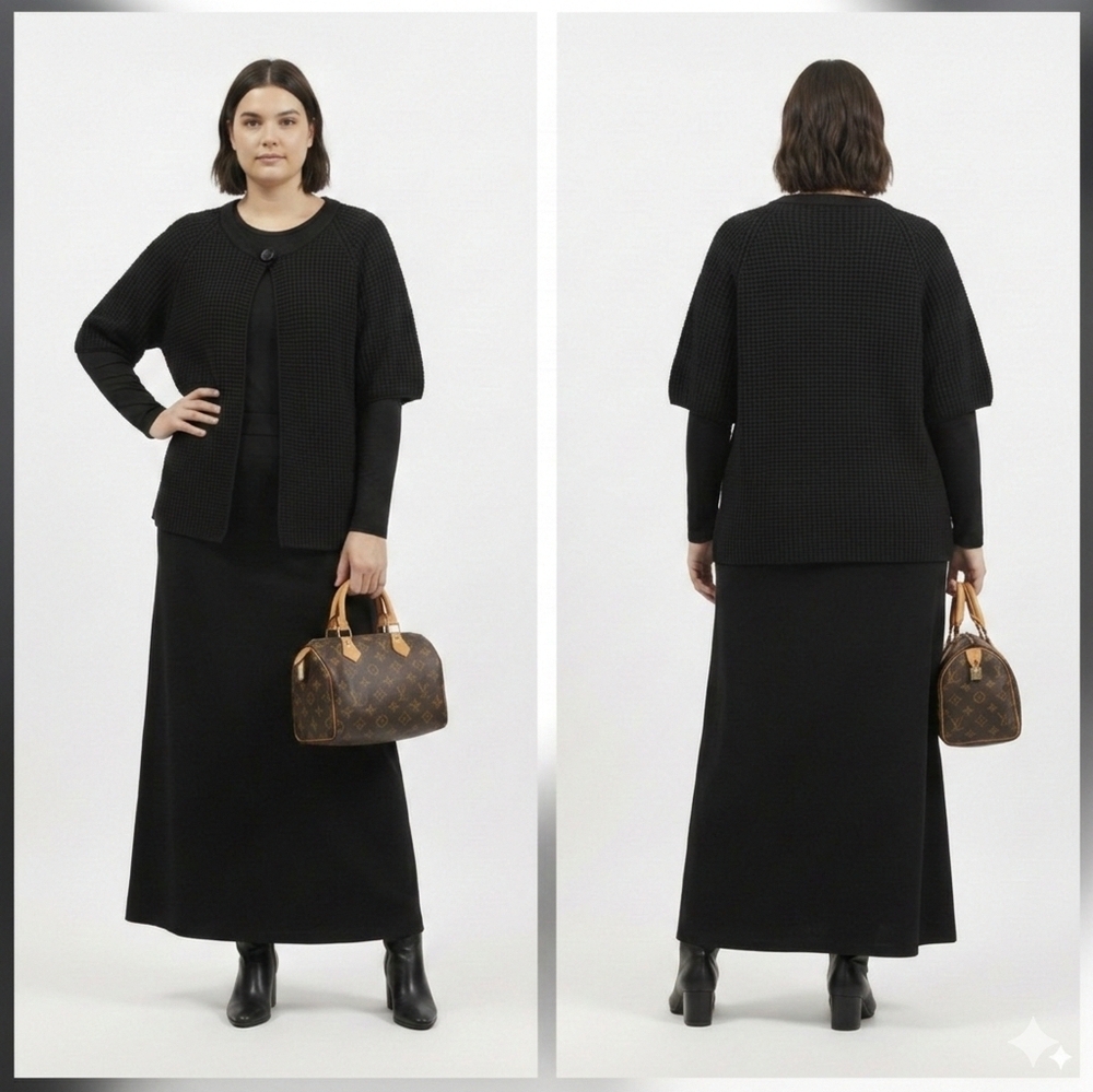 Luxury Designer Agnona Wool/Cashmere Cardigan Size L/XL - Picture 5 of 10
